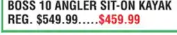 Dunham's Sports BOSS 10 ANGLER SIT-ON KAYAK offer