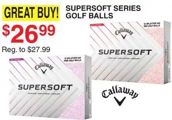 Dunham's Sports SUPERSOFT SERIES GOLF BALLS offer