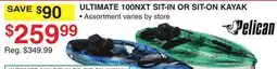 Dunham's Sports PELICAN ULTIMATE 100NXT SIT-IN OR SIT-ON KAYAK offer