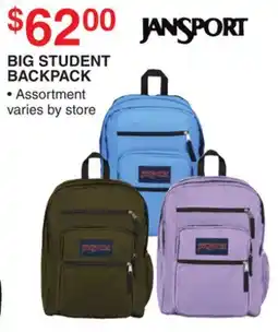 Dunham's Sports BIG STUDENT BACKPACK offer