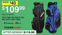 Dunham's Sports TPS 7000 OR TMAX 700 DELUXE CART BAG offer