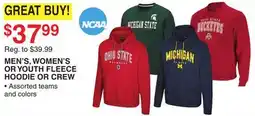 Dunham's Sports MEN'S, WOMEN'S OR YOUTH FLEECE HOODIE OR CREW offer