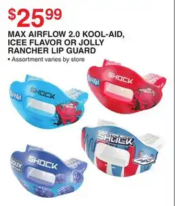 Dunham's Sports MAX AIRFLOW 2.0 KOOL-AID, ICEE FLAVOR OR JOLLY RANCHER LIP GUARD offer