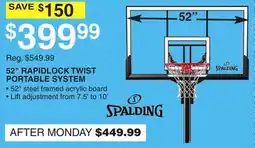 Dunham's Sports 52 RAPIDLOCK TWIST PORTABLE SYSTEM offer