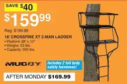 Dunham's Sports MUDDY 18' CROSSFIRE XT 2-MAN LADDER offer