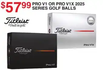Dunham's Sports PRO V1 OR PRO V1X 2025 SERIES GOLF BALLS offer