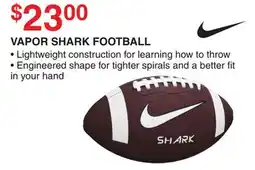 Dunham's Sports VAPOR SHARK FOOTBALL offer