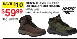 Dunham's Sports MEN'S TRAVERSE PRO OR RONAN MID HIKERS offer