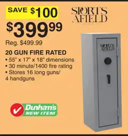 Dunham's Sports 20 GUN FIRE RATED offer