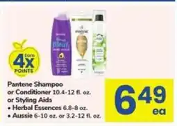 Safeway Pantene Shampoo or Conditioner offer
