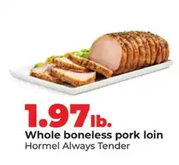 Hy-Vee Whole Boneless Pork Loin offer