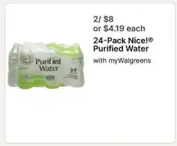 Walgreens 24-Pack Nice! Purified Water offer