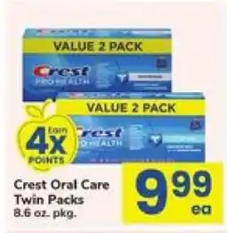 Safeway Crest Oral Care Twin Packs offer