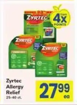 Safeway Zyrtec Allergy Relief offer