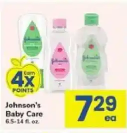 Safeway Johnson's Baby Care offer