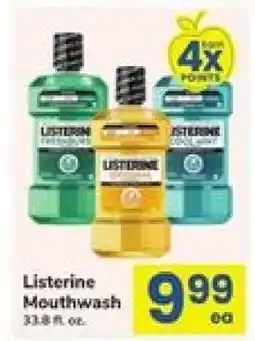 Safeway Listerine Mouthwash offer