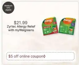 Walgreens Zyrtec Allergy Relief offer