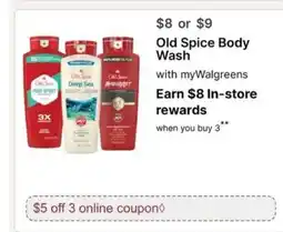 Walgreens Old Spice Body Wash offer