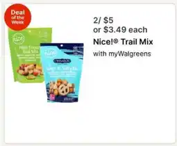 Walgreens Nice! Trail Mix offer