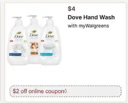 Walgreens Dove Hand Wash offer