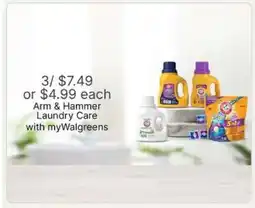 Walgreens Arm & Hammer Laundry Care offer