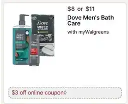 Walgreens Dove Men's Bath Care offer