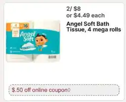 Walgreens Angel Soft Bath Tissue offer