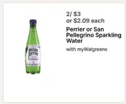 Walgreens Perrier or San Pellegrino sparkling water offer
