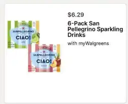 Walgreens 6-Pack San Pellegrino Sparkling Drinks offer