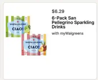Walgreens 6-Pack San Pellegrino Sparkling Drinks offer