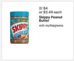 Walgreens Skippy Peanut Butter offer