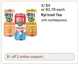 Walgreens Ryl Iced Tea offer