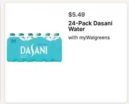 Walgreens 24-Pack Dasani Water offer
