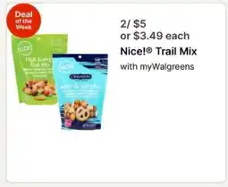Walgreens Nice! Trail Mix offer