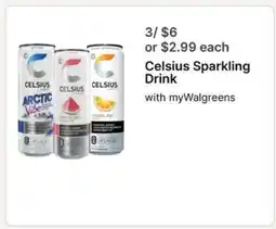 Walgreens Celsius Sparkling Drink offer