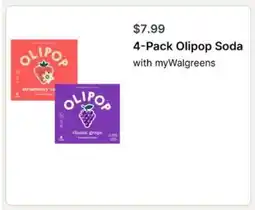 Walgreens 4-Pack Olipop Soda offer