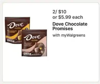 Walgreens Dove Chocolate Promises offer