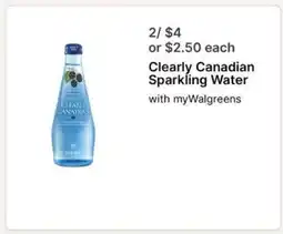 Walgreens Clearly Canadian Sparkling Water offer