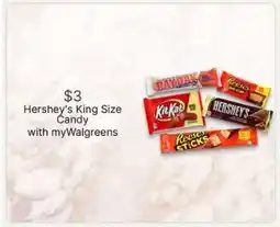 Walgreens Hershey's King Size Candy offer