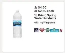 Walgreens Primo Spring Water Products offer