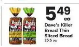 Safeway Dave's Killer Bread Thin-Sliced Bread offer