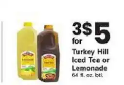 Safeway Turkey Hill Iced Tea or Lemonade offer