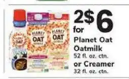 Safeway Planet Oat Oatmilk or Creamer offer