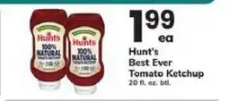 Safeway Hunt's Best Ever Tomato Ketchup offer