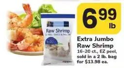 Safeway Extra Jumbo Raw Shrimp offer