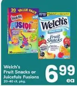 Safeway Welch's Fruit Snacks or Juicefuls Fusions offer