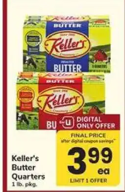 Safeway Keller’s Butter Quarters offer