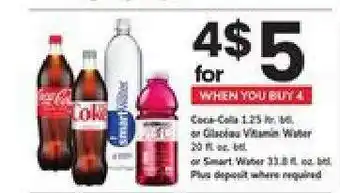 Safeway Coca-Cola, Glaceau Vitamin Water, Smart Water offer