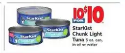 Safeway Starkist Chunk Light Tuna offer