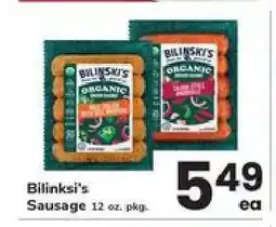 Safeway Bilinski's Sausage offer